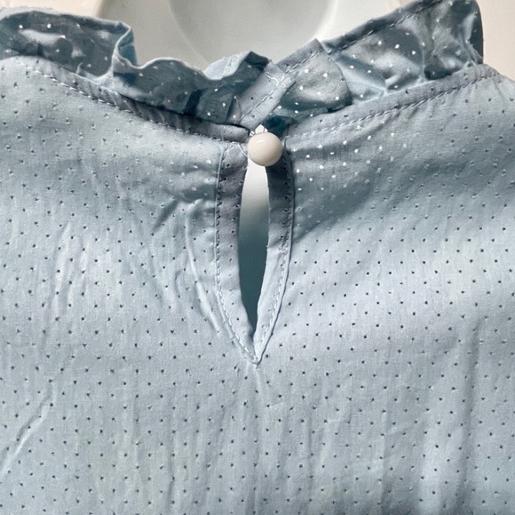 Lightweight Long sleeve top Smocked Long Sleeve Baby Blue XL - Picture 4 of 6